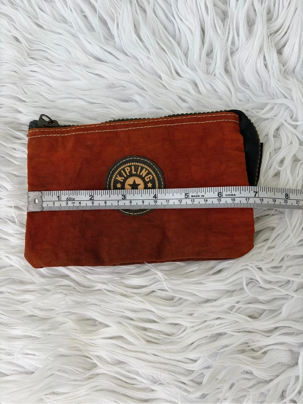 Kipling Rust Orange Zip Wallet